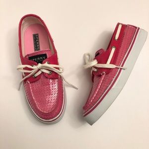 Sperry Top-Slider Sequin Pink Shoes